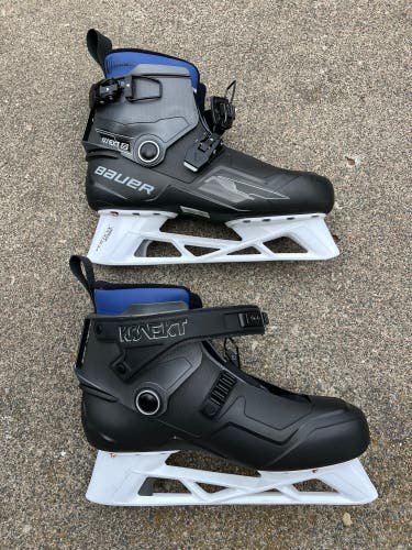 2024 Bauer Konekt 2 Hockey Goalie Skates Regular Width Pro Stock 10 (New)
