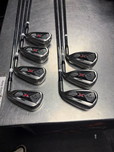 Men's Callaway X Hot Right Handed Iron Set Regular Flex (Used)