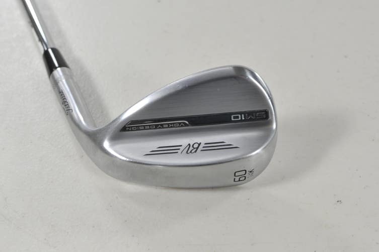 Titleist Vokey SM10 Tour Chrome 60*-14K Wedge Stiff Flex Rifle 6.0 Steel #224189