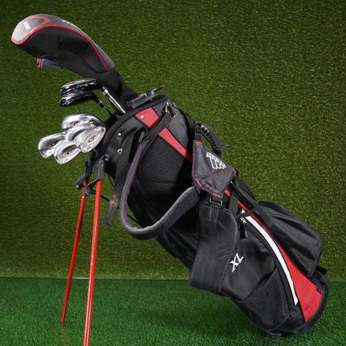 Men's 13pc. Top Flite XL Hybrid GOLF Set 6-PW, 1W,3W,4H,5H, Putter, Stand Bag RH