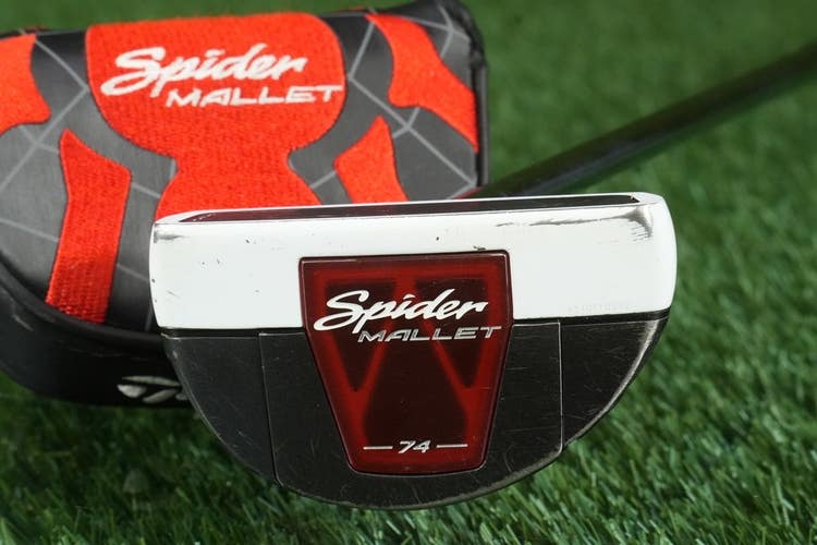 TaylorMade Counterbalanced Spider 74 Putter Mallet 37.5 Steel Shaft RH +Cover