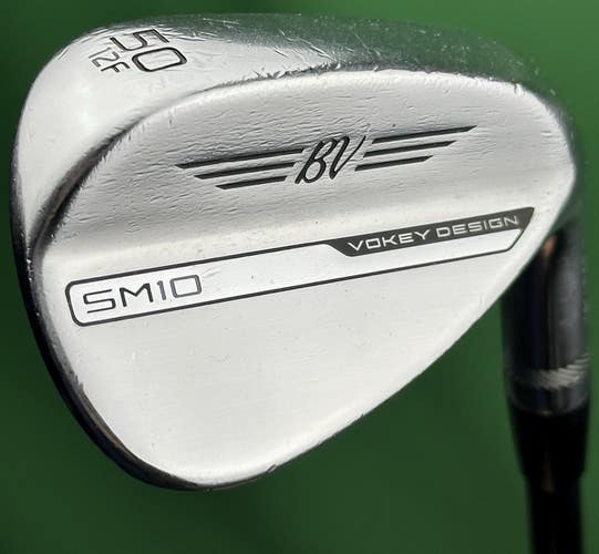 Titleist Vokey SM10 Tour Chrome Gap GW Wedge 50-12* F-Grind Black Vapor Shaft RH