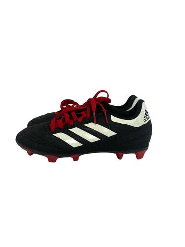 Used Adidas GOLETTO Soccer Cleats Black And Red Junior 02.5 11692-S000155783