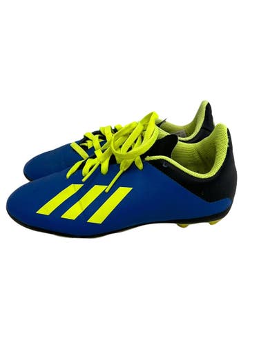 Used Adidas X 18.4 Soccer Cleats Royal Blue Junior 01.5 11692-S000155394