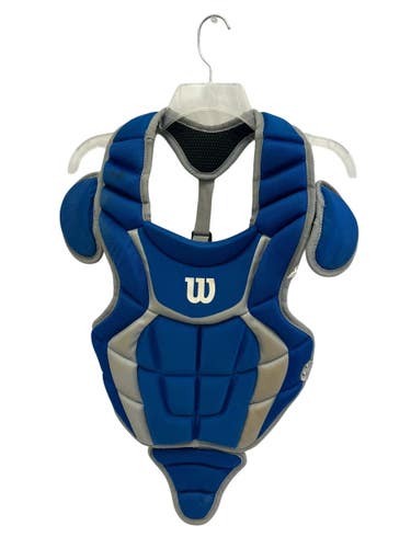 Used Wilson YOUTH 12 INCH Catchers Chest Protector Royal Blue Youth 11692-S000155412
