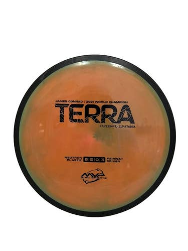 Used MVP NEUTRON TERRA Disc Golf Driver Orange 173g 11692-S000155435