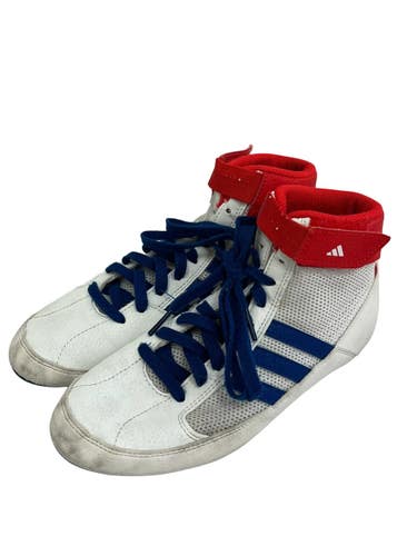 Used Adidas HVC Wrestling Shoes White Junior 03.5 11692-S000155548