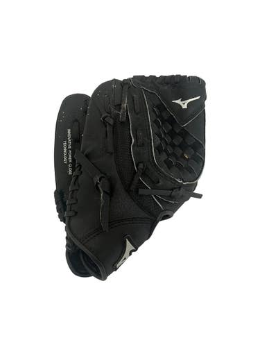 Used Mizuno POWER CLOSE BB/SB Glove LH Throw Black 10 1/2" 11692-S000155708