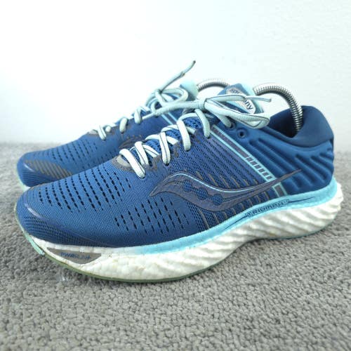Saucony Triumph 17 Womens Size 8.5 Running Shoes Blue Aqua Low Top Sneakers