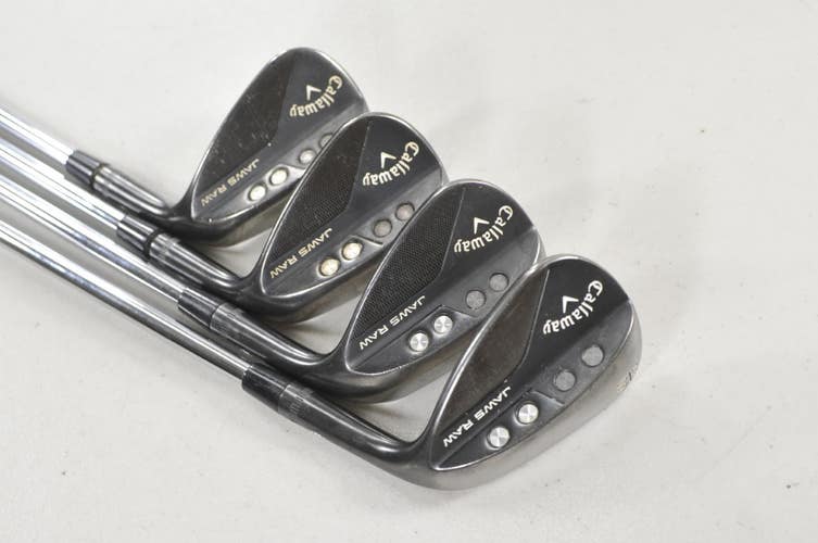 Callaway Jaws Raw Black Plasma 48*, 52*, 56*, 60* Wedge Set RH Steel #224772