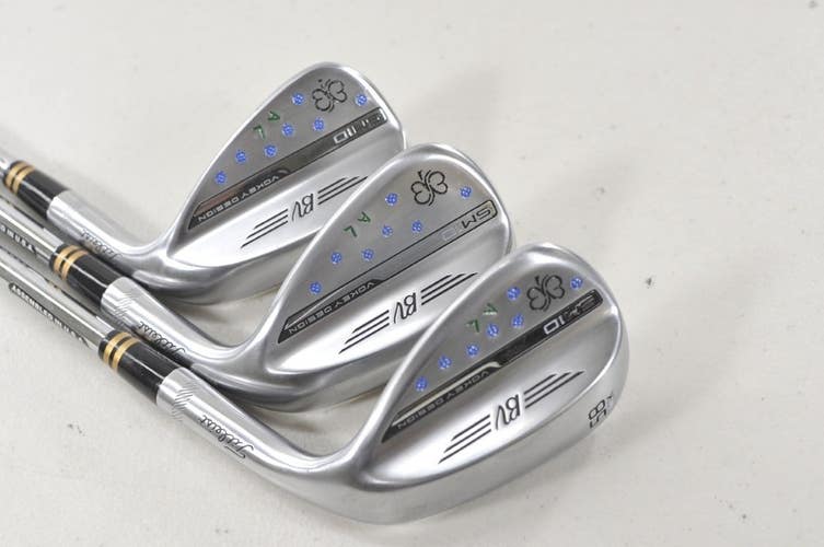 Titleist Vokey SM10 Tour Chrome 48*, 54*, 58* Wedge Set RH DG X100 Steel #224177