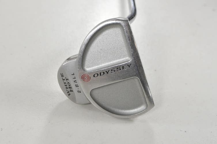 LEFT HANDED Odyssey White Hot 2-Ball 34" Putter Steel #225032