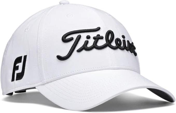 Titleist Womens Tour Performance Golf Hat Cap (White/Black, Adjustable) NEW!