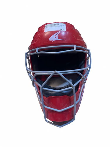 Used Champro RED HELMET Catchers Mask Red 11706-S000385351