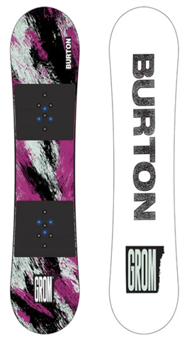 NEW 2026 Burton Grom 130cm Snowboard - Purple/Teal