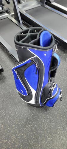 Used Slazenger 7 WAY Mens Cart Bag Navy Blue 11497-S000160565