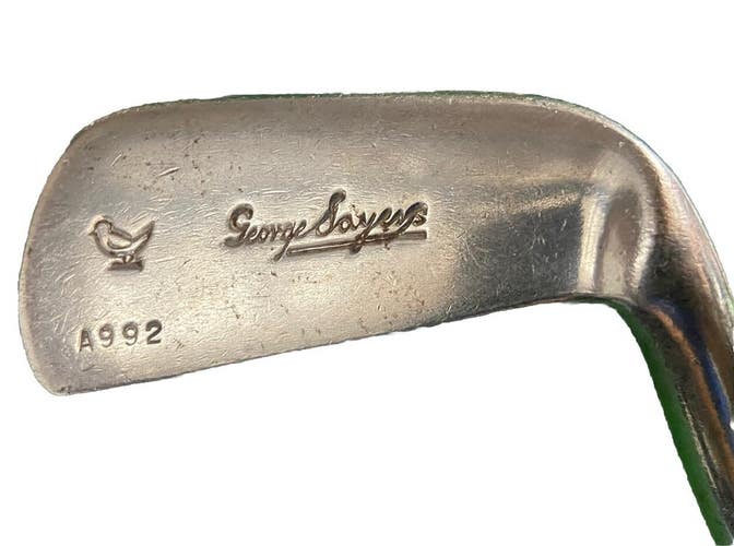 George Sayers AA92 8 Iron Hand Forged In Scotland RH Steel 36" Vintage Grip