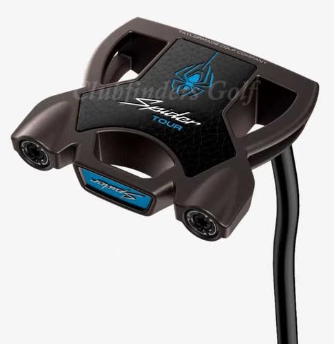 NEW! TaylorMade Spider Tour Torched 34" Double-Bend CB Putter w/SuperStroke & HC