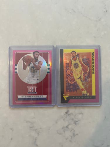 Steph Curry - Pink Prizm cards