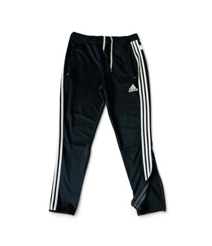Adidas Climacool sweatpants Black ankle zips tapered zipper pockets track size L