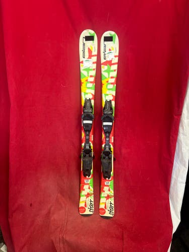 Jr Skis: Elan Jr Star 110cm. 
Bindings: Elan jr
Binding Range: 225-293mm