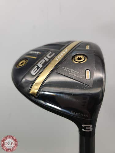 2021 CALLAWAY EPIC MAX STAR 3 WOOD STIFF ALDILA ROGUE WHITE MSI 130 VERYGOOD