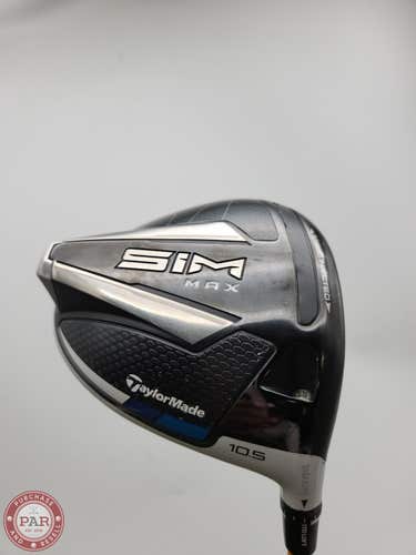 2020 TAYLORMADE SIM MAX DRIVER 10.5* STIFF MAMIYA PROFORCE V2 7S VERYGOOD