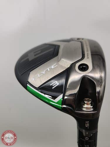 2025 CALLAWAY ELYTE 3 WOOD 15* STIFF PROJX HZRDUS +HC DEMO
