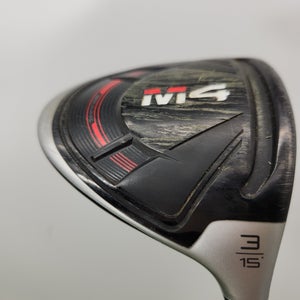 2018 TAYLORMADE M4 3 WOOD 15* REG MITSU KUROKAGE 70 GOOD