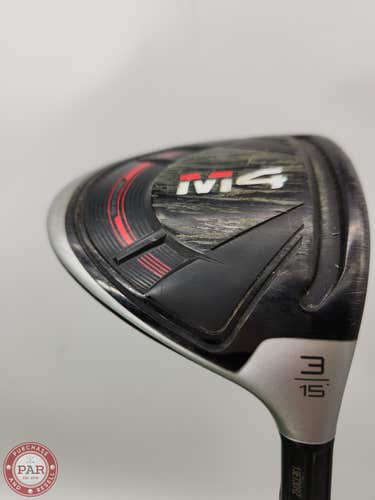 2018 TAYLORMADE M4 3 WOOD 15* REG MITSU KUROKAGE 70 GOOD
