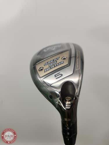 NEW 2023 CALLAWAY GREAT BIG BERTHA 5 HYBRID 23* REG AEROTECH STEELFIBER H PLUS +