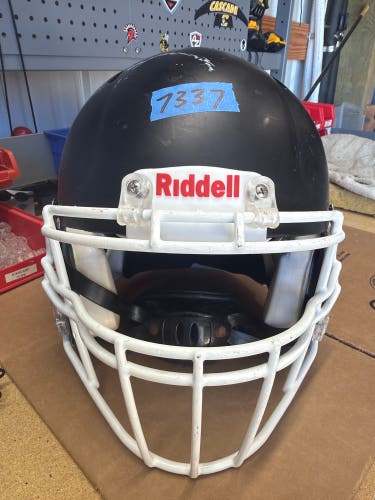 USED RIDDELL SPEED ICON ADULT HELMET - XL - FLAT BLACK