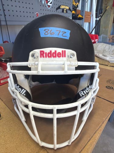 USED RIDDELL SPEED ICON ADULT HELMET - XL - FLAT BLACK