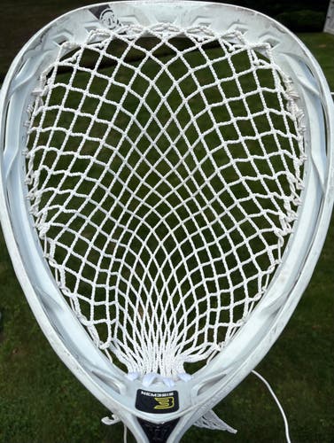 Warrior Nemesis 3 Goalie Head- Fresh "Ghost" Stringing Nemesis 3 Goalie Head (Used)