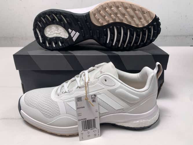 Adidas Zoysia Waterproof Golf Shoes White Women's SZ 9 (GV9396) NIB