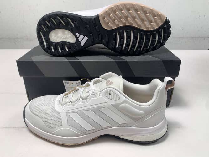 Adidas Zoysia Waterproof Golf Shoes White Women's SZ 8.5 (GV9396) NIB