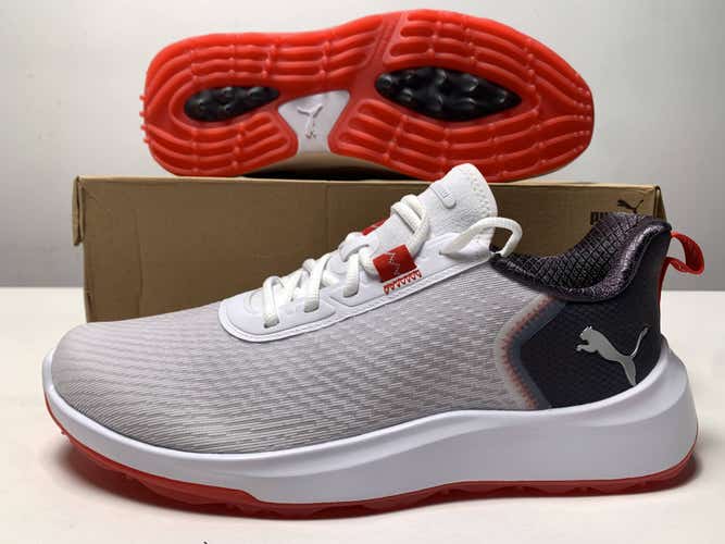 Puma Fusion Crush Sport Golf Shoes White Men's SZ 10.5 (379204 01) NIB
