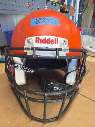 USED RIDDELL SPEED ICON ADULT HELMET - MEDIUM - FLAT ORANGE