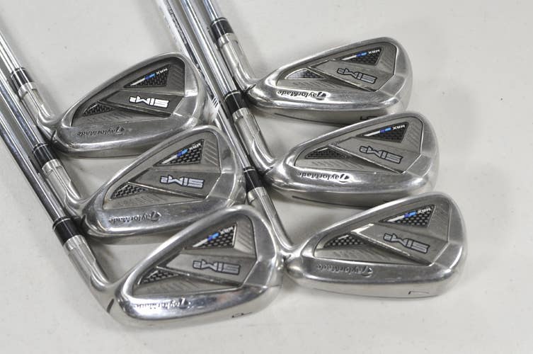 TaylorMade SIM2 Max 5-PW Iron Set Stiff Flex Right KBS MAX MT 85g Steel # 222656