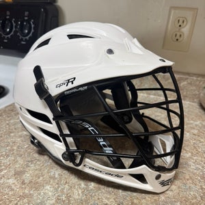 SR Adult Cascade CPV-R Helmet white lacrosse lax one size OSFA player