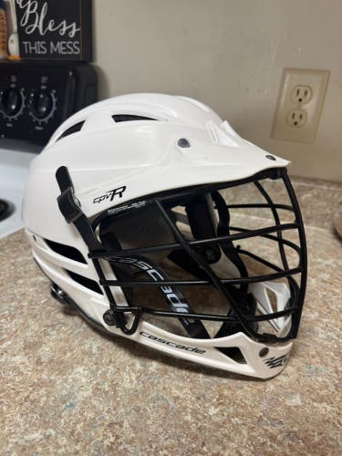 SR Adult Cascade CPV-R Helmet white lacrosse lax one size OSFA player