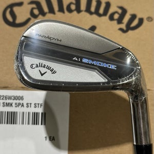 NEW Callaway Paradym AI Smoke Iron Set 5-PW, AW Steel Elevate MPH 95 Stiff RH