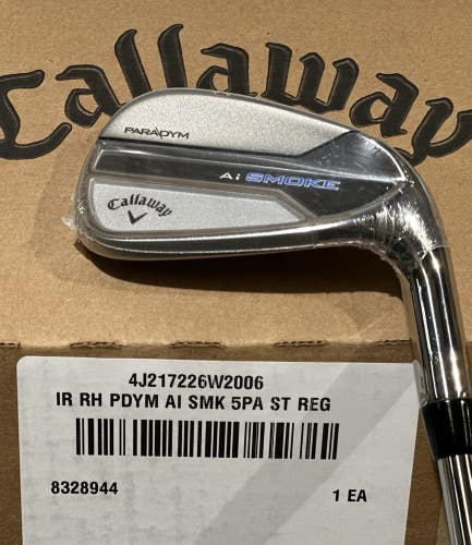 NEW Callaway Paradym AI Smoke Iron Set 5-PW, AW Steel Elevate MPH 95 Regular RH
