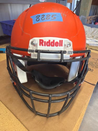 USED RIDDELL SPEED ICON ADULT HELMET - LARGE - FLAT ORANGE