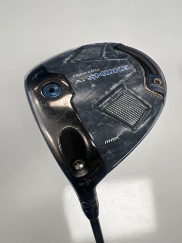 2024 Callaway Paradym AI Smoke Max Left Hand Driver Stiff Flex 9 Loft Graphite Shaft (Used)