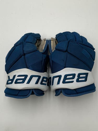 Lightly Used Nichushkin Colorado Avalanche Bauer 14" Pro Stock Vapor Hyperlite Gloves