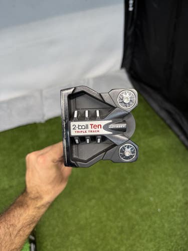 Odyssey 2-ball Ten Triple Track Putter Stroke Lab Shaft LH W HC 35 Inches