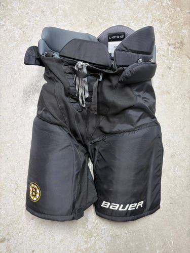 SR Large+2” / G+2” Bauer Vapor Pro Hockey Pants (Like New) BOSTON BRUINS Pro Stock