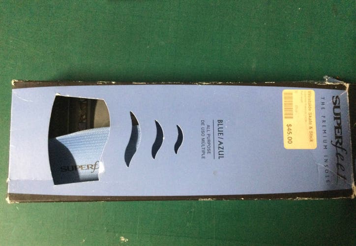 Superfeet Premium Insoles Size B Blue (New)