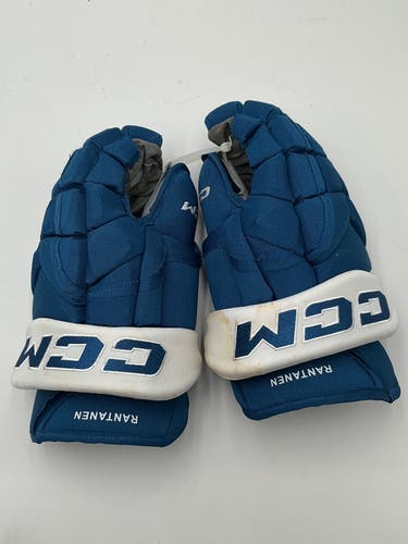 Used Rantanen Colorado Avalanche 15” CCM HG12 Gloves Pro Stock